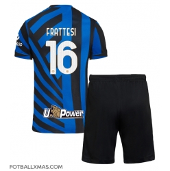 Inter Milan Davide Frattesi #16 Hjemmedraktsett Barn 2024-25 Kortermet (+ Korte bukser)