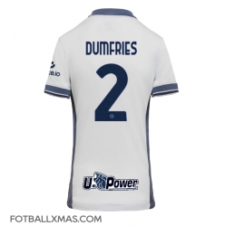 Inter Milan Denzel Dumfries #2 Bortedrakt Dame 2024-25 Kortermet