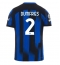 Inter Milan Denzel Dumfries #2 Hjemmedrakt 2023-24 Kortermet