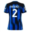 Inter Milan Denzel Dumfries #2 Hjemmedrakt Dame 2023-24 Kortermet