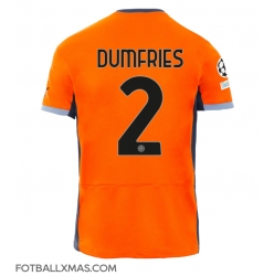 Inter Milan Denzel Dumfries #2 Tredjedrakt 2023-24 Kortermet