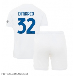 Inter Milan Federico Dimarco #32 Bortedraktsett Barn 2023-24 Kortermet (+ Korte bukser)