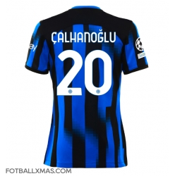 Inter Milan Hakan Calhanoglu #20 Hjemmedrakt Dame 2023-24 Kortermet