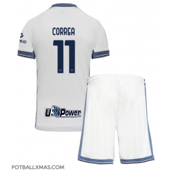 Inter Milan Joaquin Correa #11 Bortedraktsett Barn 2024-25 Kortermet (+ Korte bukser)