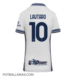 Inter Milan Lautaro Martinez #10 Bortedrakt Dame 2024-25 Kortermet