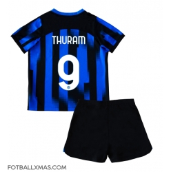 Inter Milan Marcus Thuram #9 Hjemmedraktsett Barn 2023-24 Kortermet (+ Korte bukser)