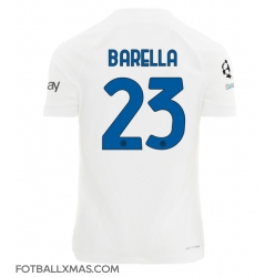 Inter Milan Nicolo Barella #23 Bortedrakt 2023-24 Kortermet