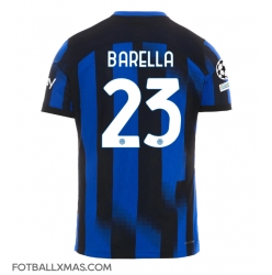 Inter Milan Nicolo Barella #23 Hjemmedrakt 2023-24 Kortermet