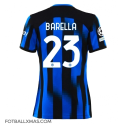 Inter Milan Nicolo Barella #23 Hjemmedrakt Dame 2023-24 Kortermet