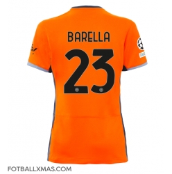 Inter Milan Nicolo Barella #23 Tredjedrakt Dame 2023-24 Kortermet