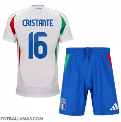 Italia Bryan Cristante #16 Bortedraktsett Barn EM 2024 Kortermet (+ Korte bukser)