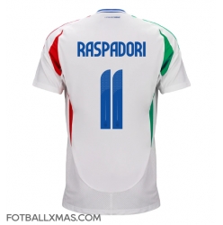 Italia Giacomo Raspadori #11 Bortedrakt EM 2024 Kortermet