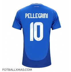 Italia Lorenzo Pellegrini #10 Hjemmedrakt EM 2024 Kortermet