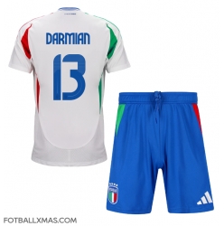 Italia Matteo Darmian #13 Bortedraktsett Barn EM 2024 Kortermet (+ Korte bukser)