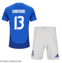 Italia Matteo Darmian #13 Hjemmedraktsett Barn EM 2024 Kortermet (+ Korte bukser)