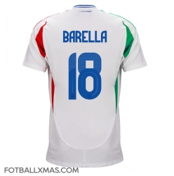 Italia Nicolo Barella #18 Bortedrakt EM 2024 Kortermet