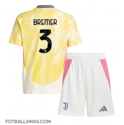 Juventus Gleison Bremer #3 Bortedraktsett Barn 2024-25 Kortermet (+ Korte bukser)