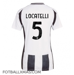 Juventus Manuel Locatelli #5 Hjemmedrakt Dame 2024-25 Kortermet