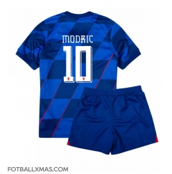 Kroatia Luka Modric #10 Bortedraktsett Barn EM 2024 Kortermet (+ Korte bukser)