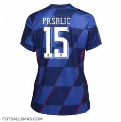 Kroatia Mario Pasalic #15 Bortedrakt Dame EM 2024 Kortermet