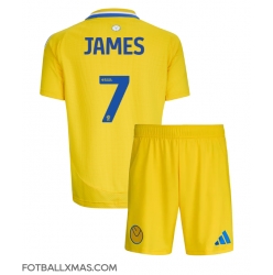 Leeds United Daniel James #7 Bortedraktsett Barn 2024-25 Kortermet (+ Korte bukser)