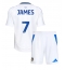 Leeds United Daniel James #7 Hjemmedraktsett Barn 2024-25 Kortermet (+ Korte bukser)