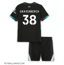 Liverpool Ryan Gravenberch #38 Bortedraktsett Barn 2024-25 Kortermet (+ Korte bukser)