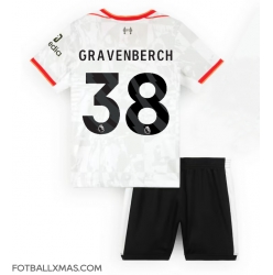 Liverpool Ryan Gravenberch #38 Tredjedraktsett Barn 2024-25 Kortermet (+ Korte bukser)