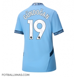 Manchester City Ilkay Gundogan #19 Hjemmedrakt Dame 2024-25 Kortermet