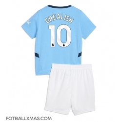 Manchester City Jack Grealish #10 Hjemmedraktsett Barn 2024-25 Kortermet (+ Korte bukser)