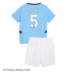 Manchester City John Stones #5 Hjemmedraktsett Barn 2024-25 Kortermet (+ Korte bukser)