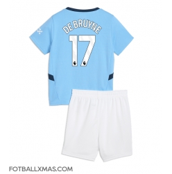 Manchester City Kevin De Bruyne #17 Hjemmedraktsett Barn 2024-25 Kortermet (+ Korte bukser)