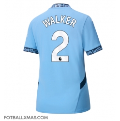 Manchester City Kyle Walker #2 Hjemmedrakt Dame 2024-25 Kortermet