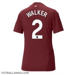 Manchester City Kyle Walker #2 Tredjedrakt Dame 2024-25 Kortermet