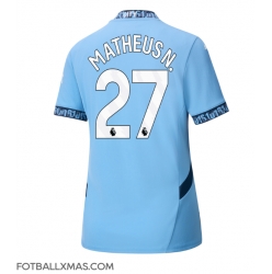 Manchester City Matheus Nunes #27 Hjemmedrakt Dame 2024-25 Kortermet