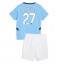 Manchester City Matheus Nunes #27 Hjemmedraktsett Barn 2024-25 Kortermet (+ Korte bukser)