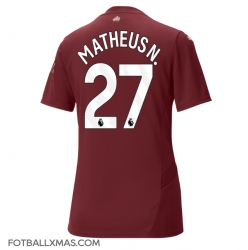 Manchester City Matheus Nunes #27 Tredjedrakt Dame 2024-25 Kortermet