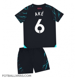 Manchester City Nathan Ake #6 Tredjedraktsett Barn 2023-24 Kortermet (+ Korte bukser)