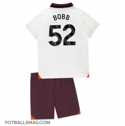 Manchester City Oscar Bobb #52 Bortedraktsett Barn 2023-24 Kortermet (+ Korte bukser)