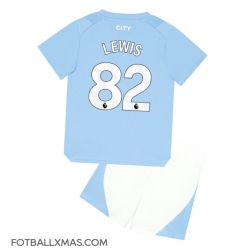 Manchester City Rico Lewis #82 Hjemmedraktsett Barn 2023-24 Kortermet (+ Korte bukser)