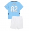 Manchester City Rico Lewis #82 Hjemmedraktsett Barn 2024-25 Kortermet (+ Korte bukser)