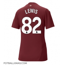 Manchester City Rico Lewis #82 Tredjedrakt Dame 2024-25 Kortermet