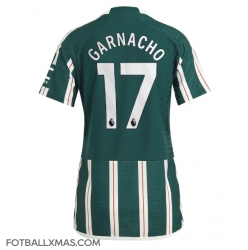 Manchester United Alejandro Garnacho #17 Bortedrakt Dame 2023-24 Kortermet