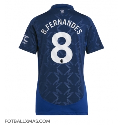 Manchester United Bruno Fernandes #8 Bortedrakt Dame 2024-25 Kortermet