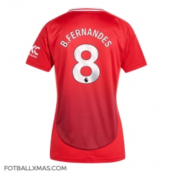 Manchester United Bruno Fernandes #8 Hjemmedrakt Dame 2024-25 Kortermet