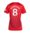 Manchester United Bruno Fernandes #8 Hjemmedrakt Dame 2024-25 Kortermet