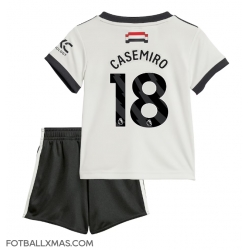 Manchester United Casemiro #18 Tredjedraktsett Barn 2024-25 Kortermet (+ Korte bukser)