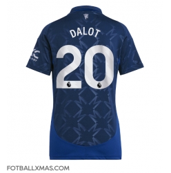 Manchester United Diogo Dalot #20 Bortedrakt Dame 2024-25 Kortermet