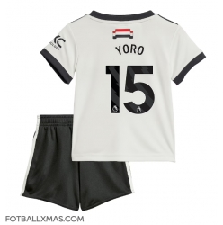 Manchester United Leny Yoro #15 Tredjedraktsett Barn 2024-25 Kortermet (+ Korte bukser)