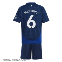 Manchester United Lisandro Martinez #6 Bortedraktsett Barn 2024-25 Kortermet (+ Korte bukser)